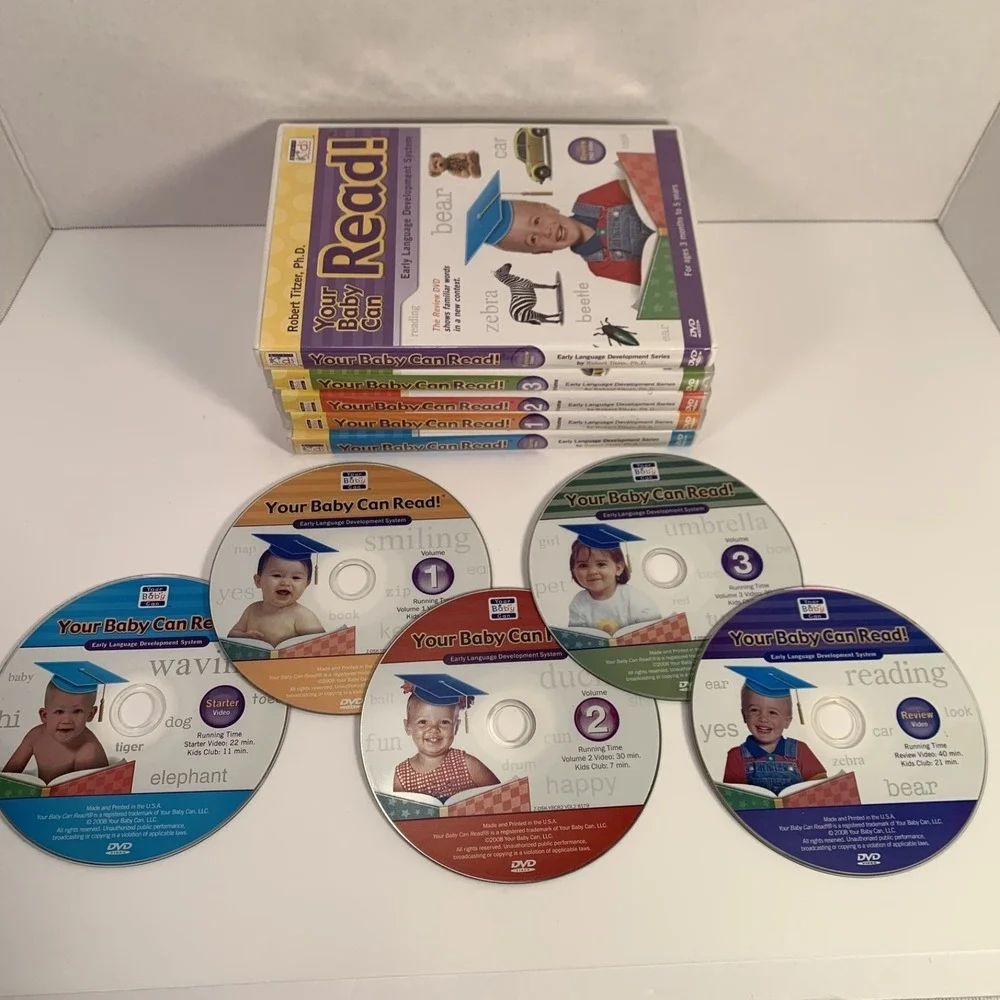 Your Baby Can Read!‎ Vol 1-3 DVDs + Starter/Review - Reading Phonics Home